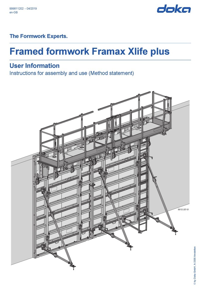 Doka Framed formwork Framax Xlife plus Operation manual Doka Framed formwork Framax Xlife plus Operation manual