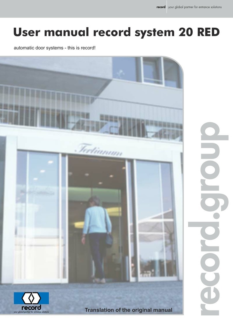 Record system 20 RED Series user manual Record system 20 RED Series user manual