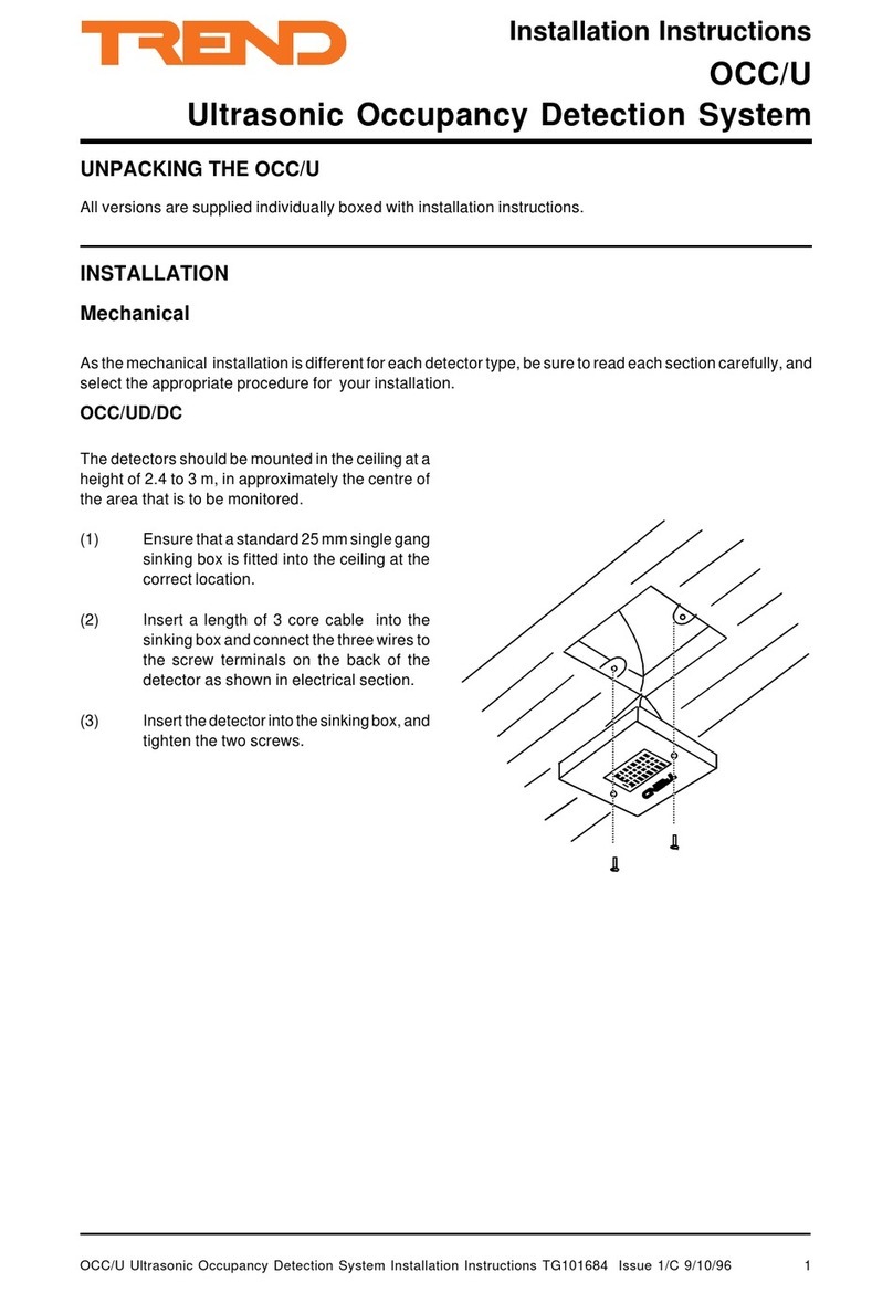 TREND OCC/U installation instructions