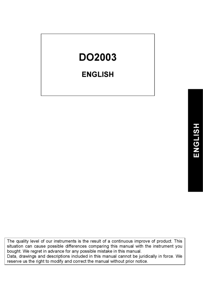 Delta OHM DO2003 User manual Delta OHM DO2003 User manual