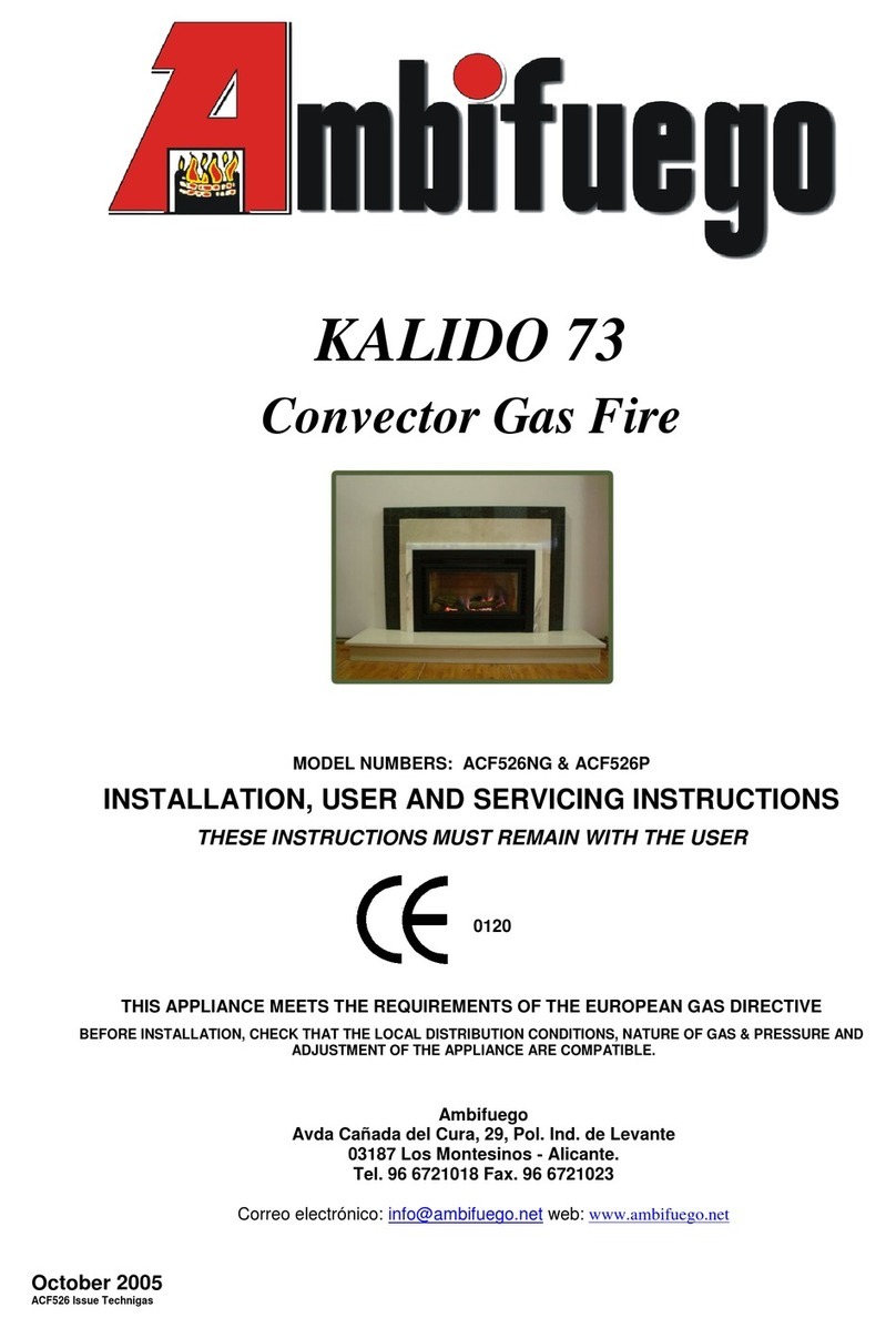 Ambifuego KALIDO 73 Installation, user and servicing instructions