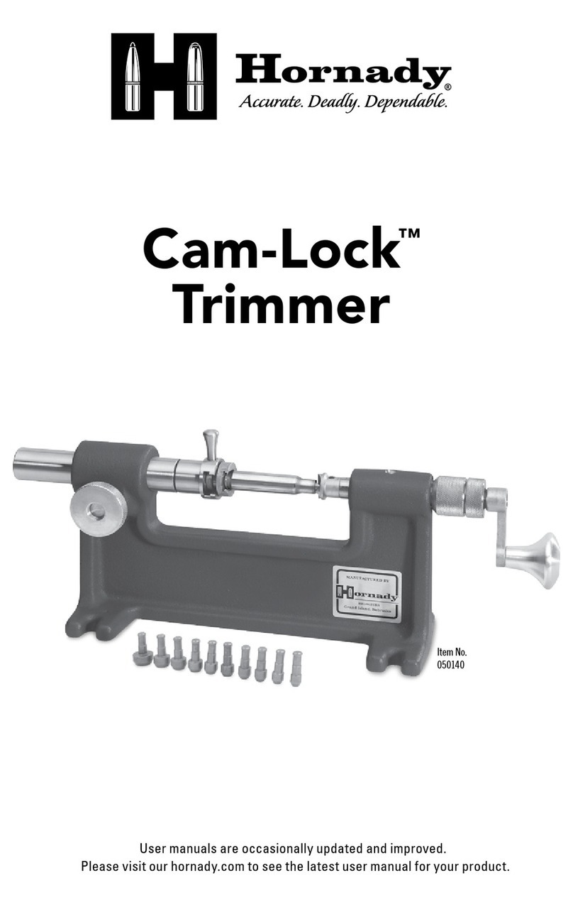 Hornady Cam-Lock Trimmer user manual