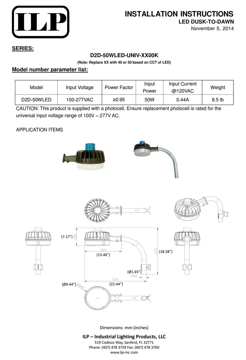 ILP D2D-50WLED-UNIV-00K Series User manual