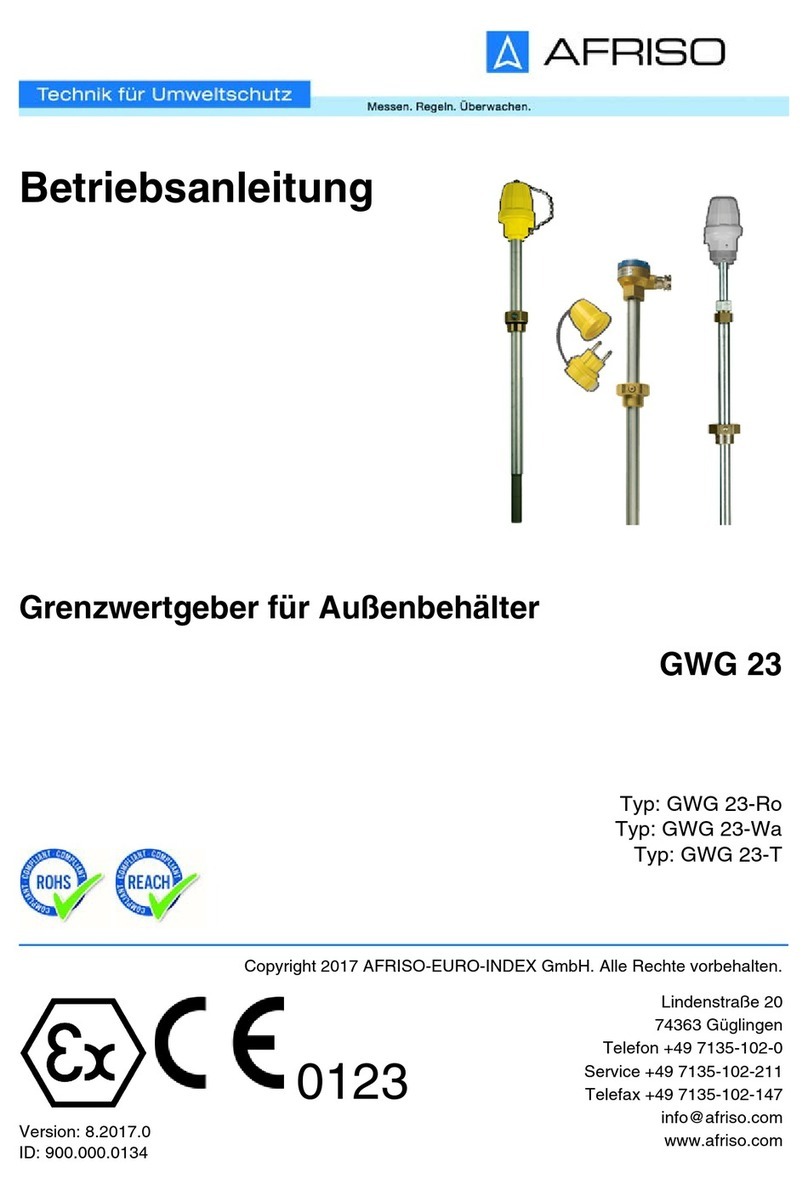 AFRISO GWG 23 Series operating instructions