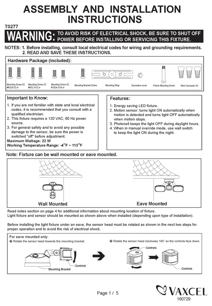 Vaxcel T0277 Instruction manual