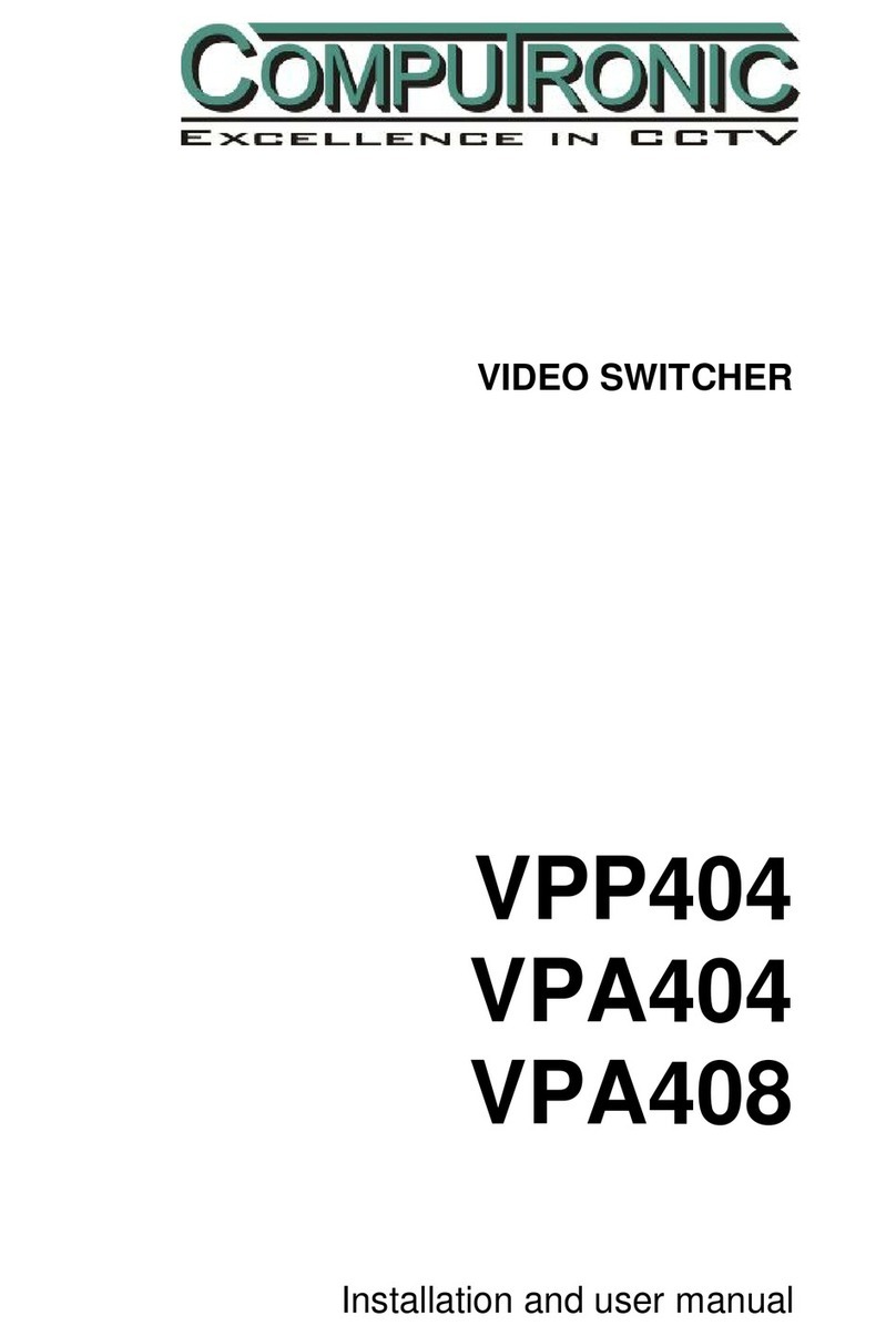 Computronic VPP404 Installation and user manual