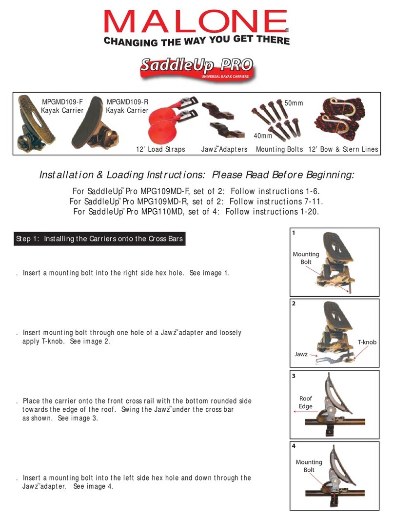 Malone SaddleUp PRO Series Installation & Loading Instructions