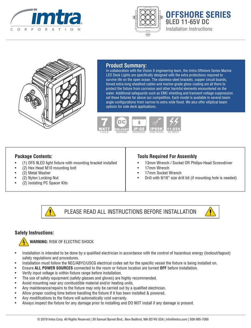 Imtra OFFSHORE Series installation instructions