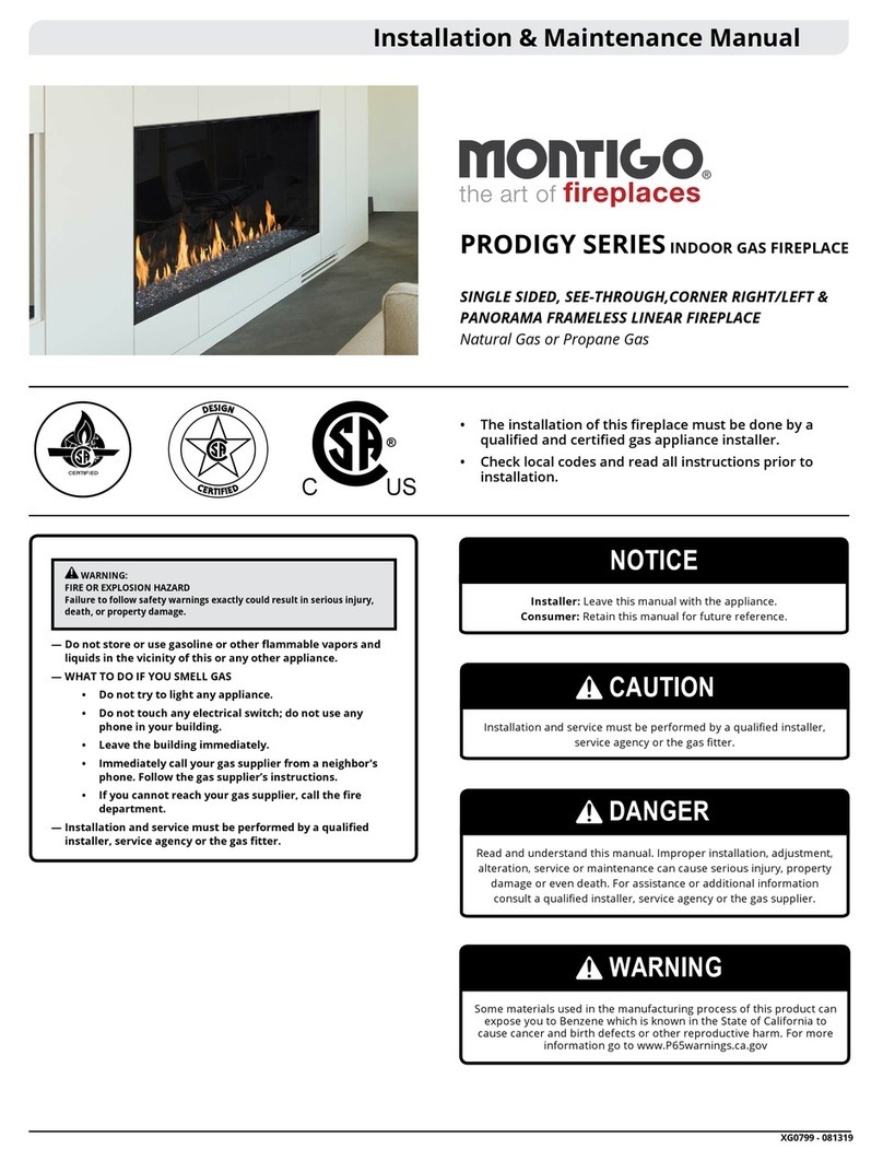 Montigo Prodigy Series Installation & maintenance manual