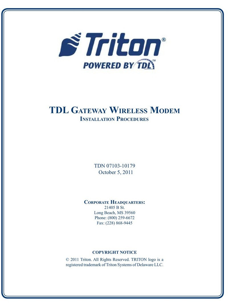 TDL Triton Gateway Installation procedures