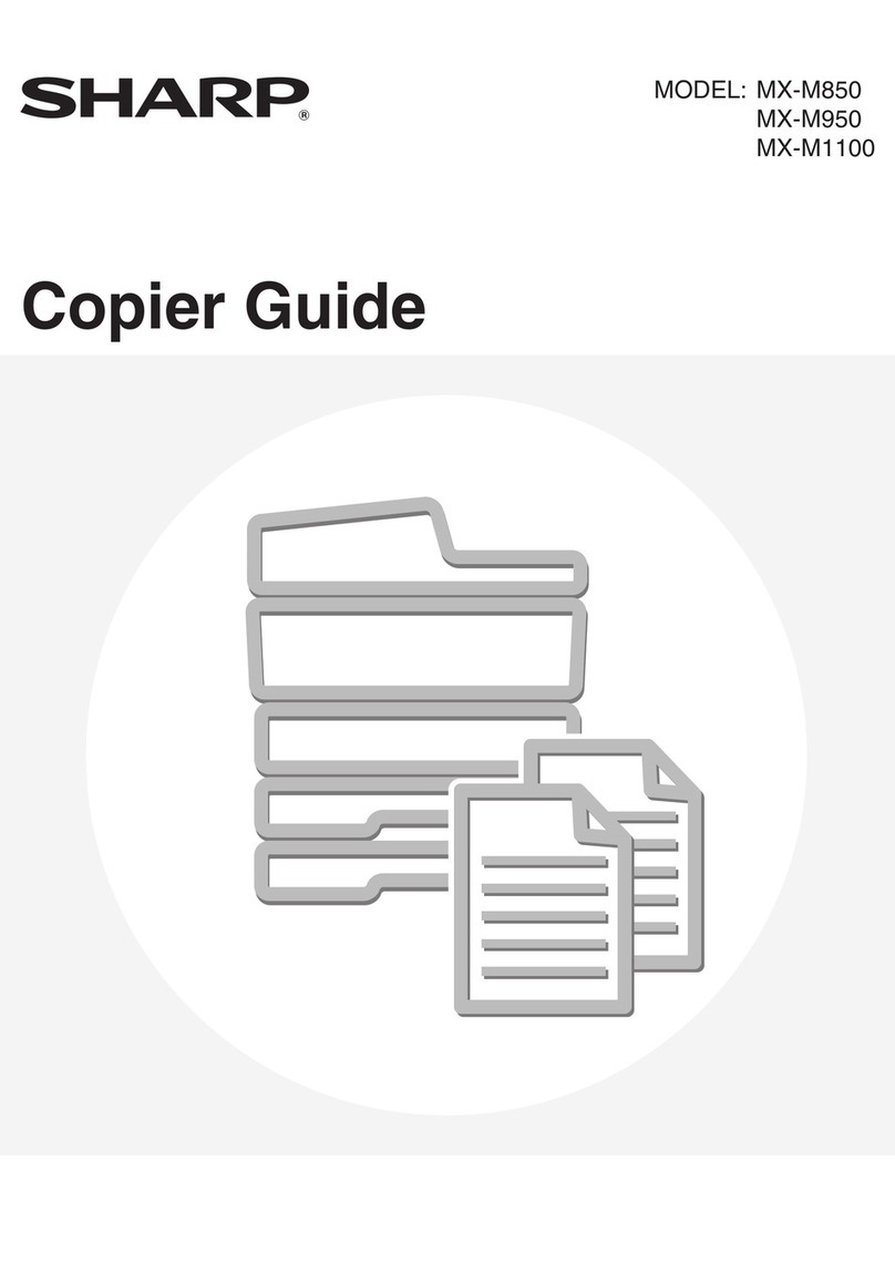 Sharp MX-M850 User manual