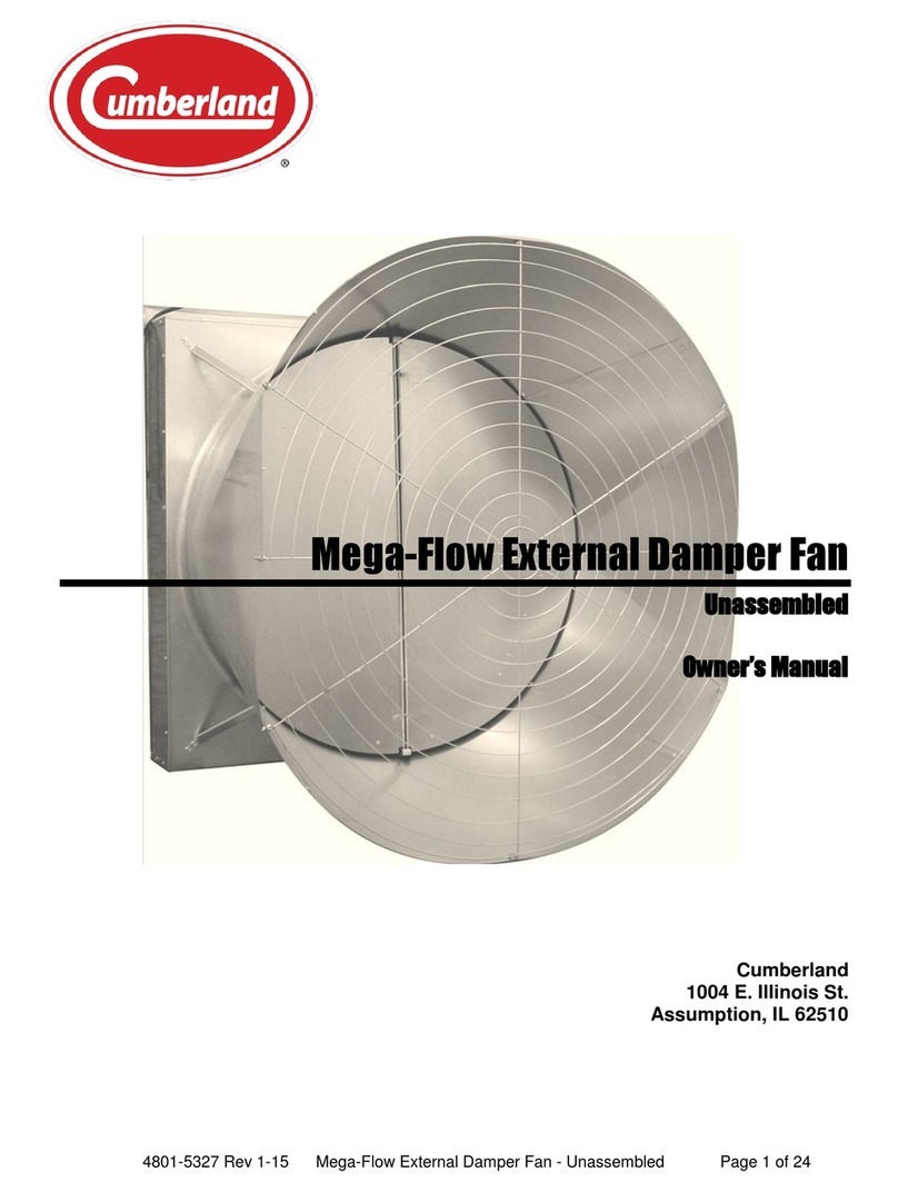Cumberland Mega-Flow External Damper Series User manual