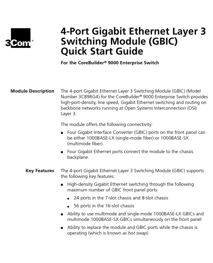 3Com 3CB9RG4 User manual