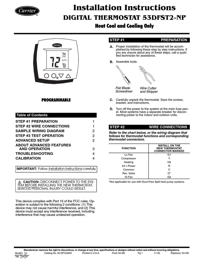 Carrier 53DFST2-NP installation instructions Carrier 53DFST2-NP installation instructions