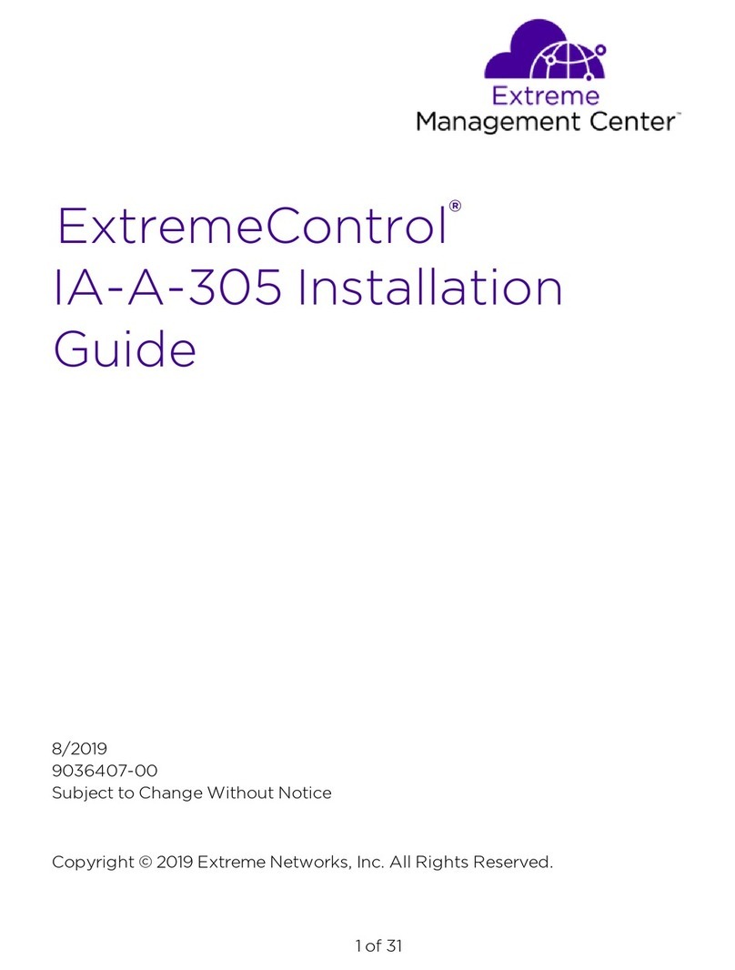 Extreme Networks ExtremeControl IA-A-305 installation guide