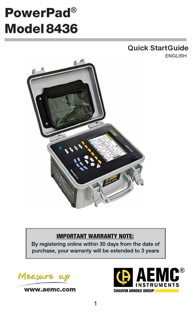 AEMC PowerPad 8436 quick start guide