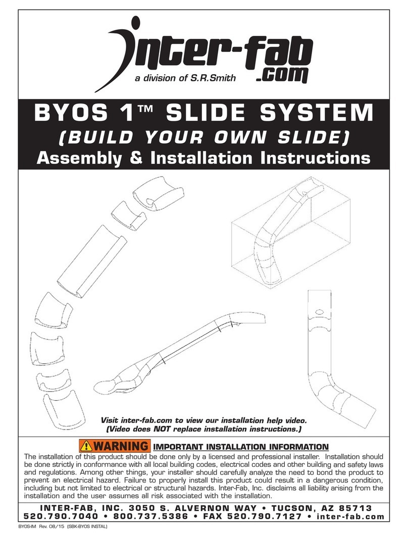 Inter-fab BYOS 1 SLIDE SYSTEM Assembly/installation instructions