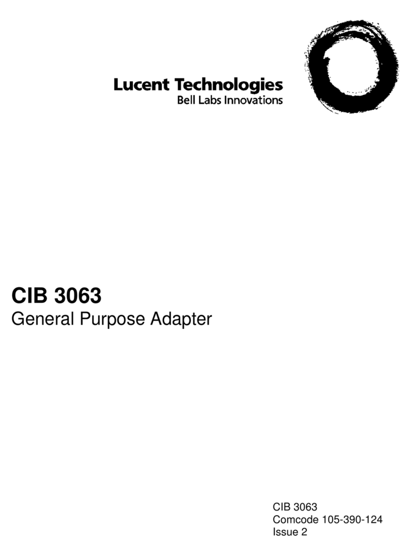 Lucent Technologies CIB 3063 User manual