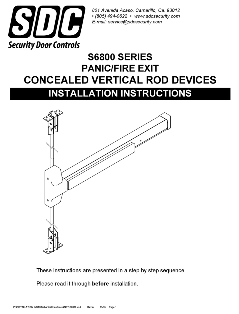 SDC S6800 Series INSTALLATION INSTRUCTIONS and OWNER CARE MANUAL