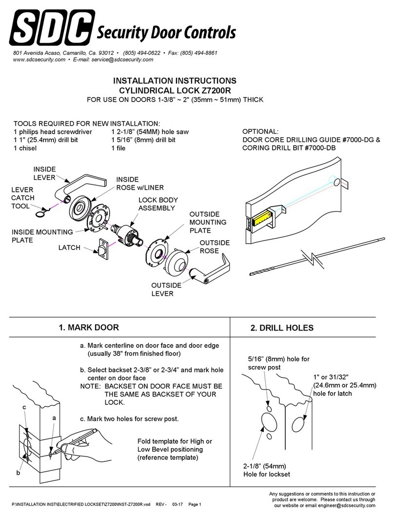 SDC Z7200R installation instructions