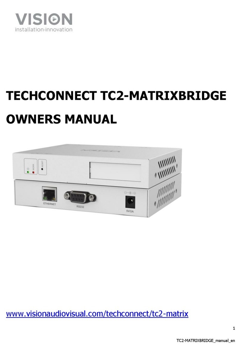 Vision TECHCONNECT TC2-MATRIXBRIDGE owner's manual