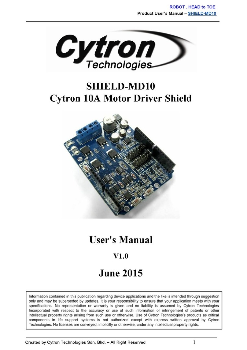 Cytron Technologies SHIELD-MD10 User manual