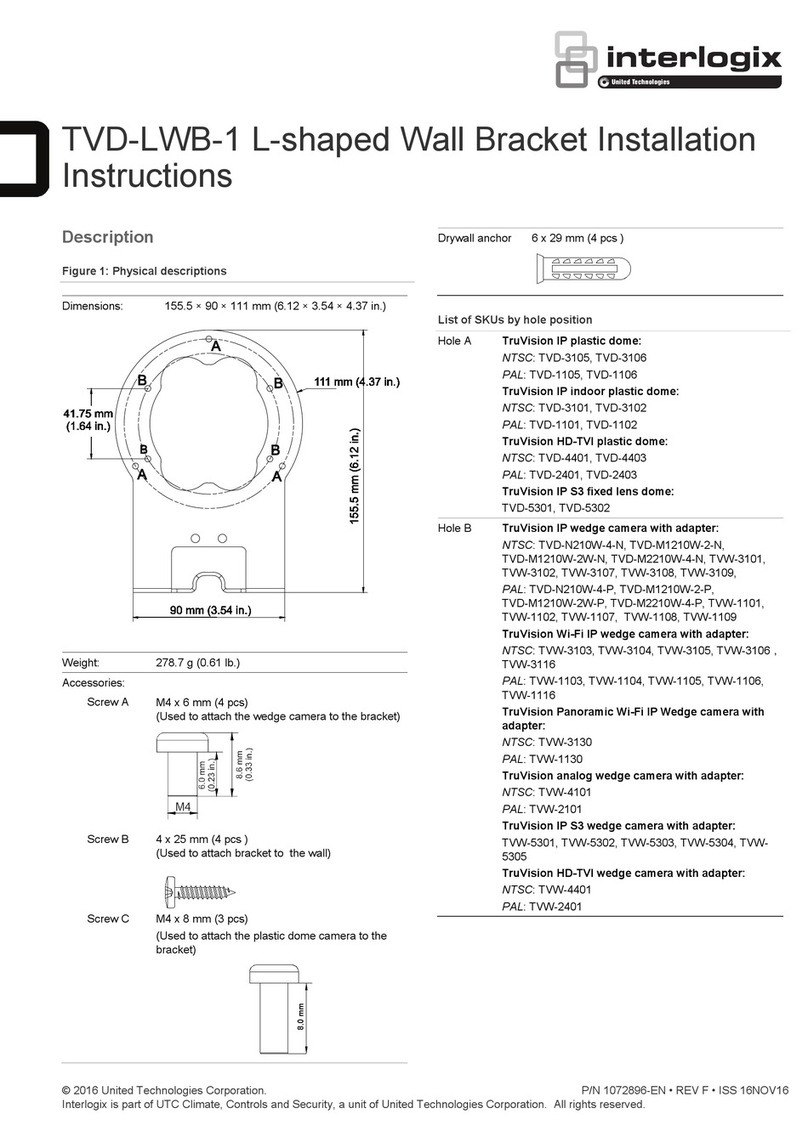Interlogix TVD-LWB-1 installation instructions