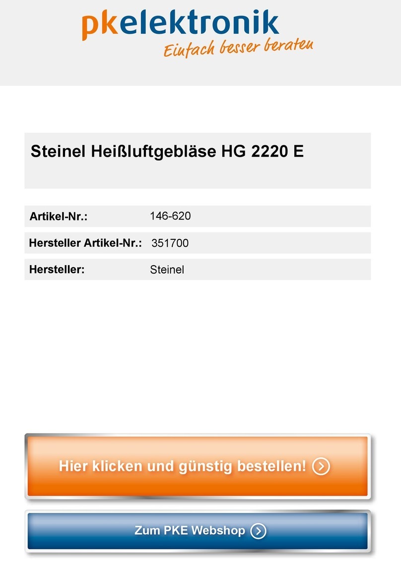 STEINEL PROFESSIONAL HG2220E Information