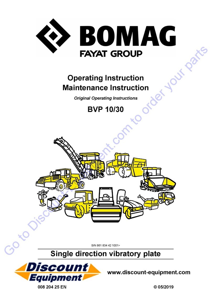 Bomag BVP 10/30 Operating	 instruction