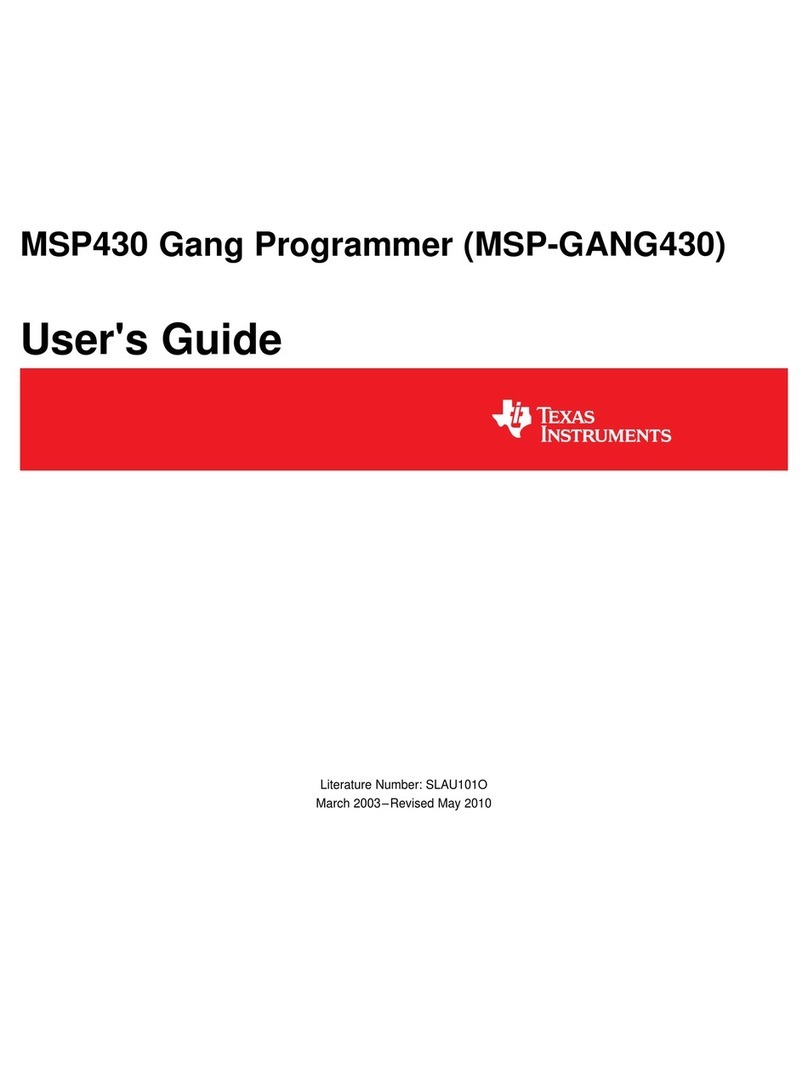 Texas Instruments Serial Programming Adapter MSP430 User manual