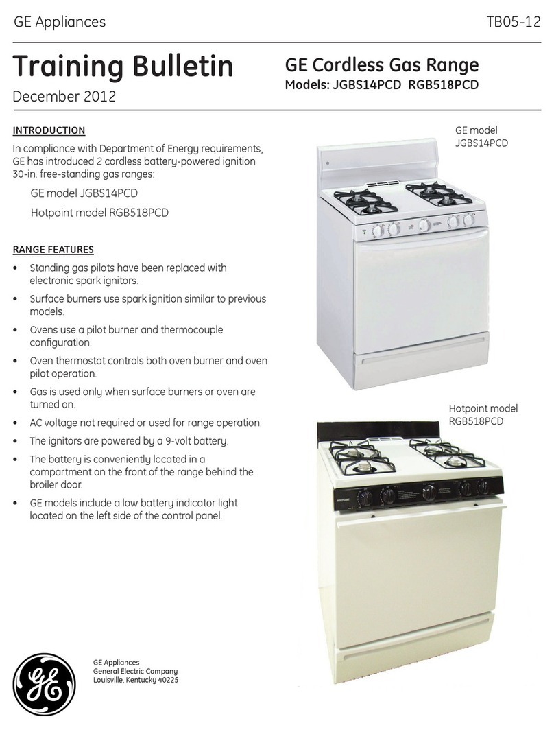 GE JGBS14PCD Training bulletin