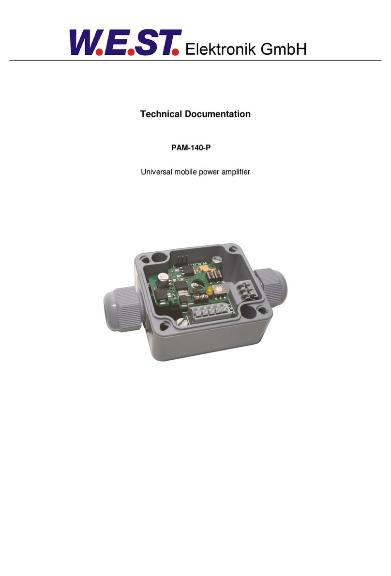WEST PAM-140-P Technical documentation