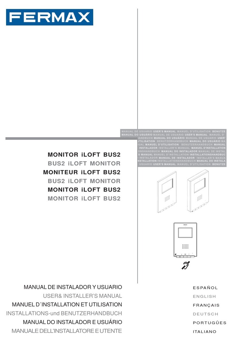 Fermax BUS2 iLOFT MONITOR Instruction Manual