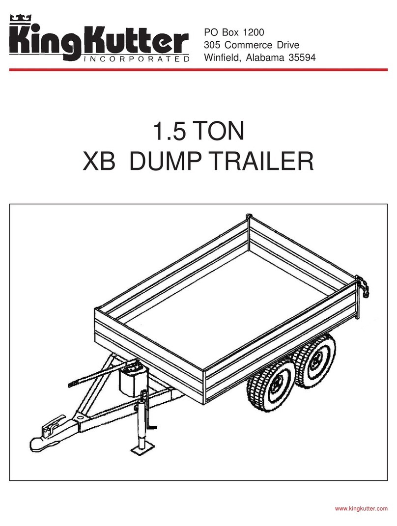 KingKutter XB DUMP TRAILER User manual