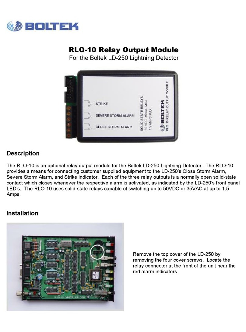 Boltek RLO-10 installation instructions