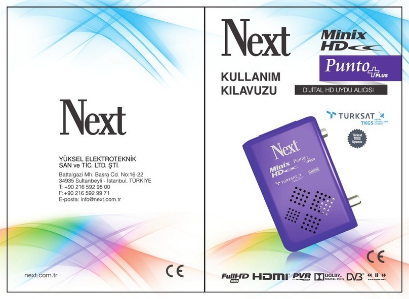 Yuksel Elektroteknik MINIX HD PUNTO PLUS User manual
