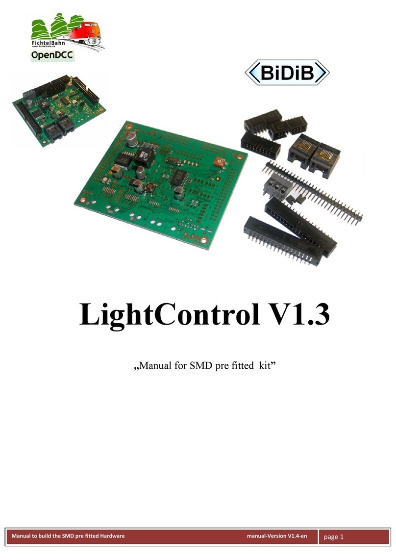 Fichtelbahn OpenDCC BiDiB LightControl V1.3 manual