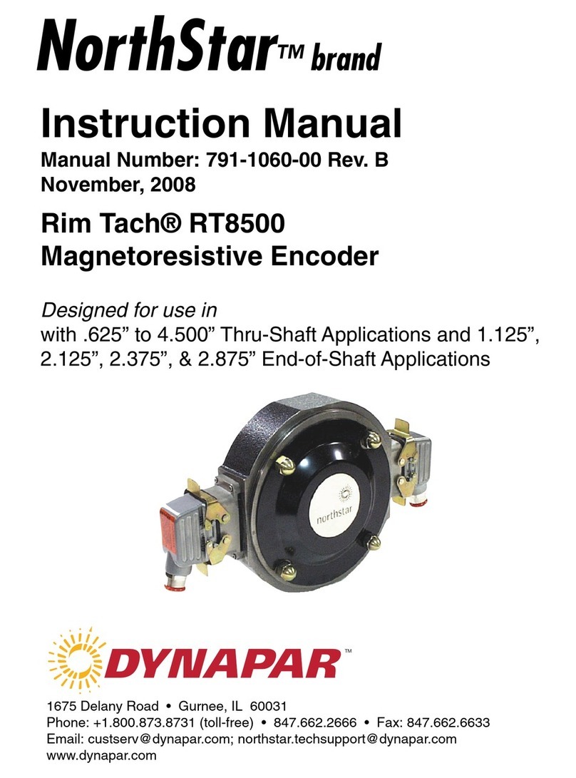 DYNAPAR NorthStar Rim Tach RT8500 instruction manual
