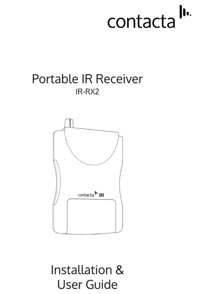 Contacta IR-RX2 Operation manual