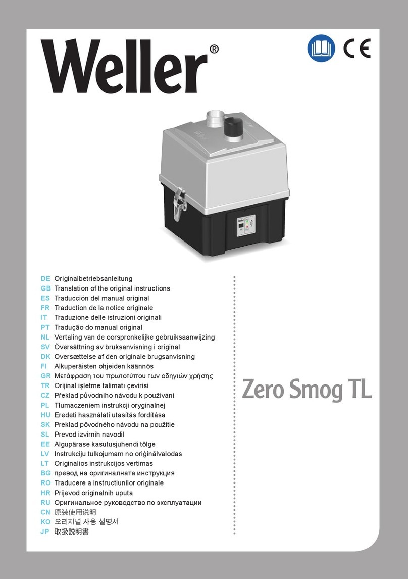Weller Zero Smog TL TRANSLATION OF ORIGINAL INSTRUCTIONS