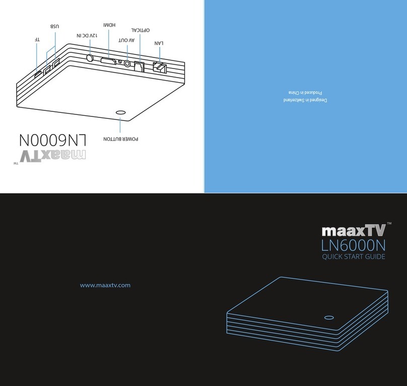 maaxTV LN6000N quick start guide