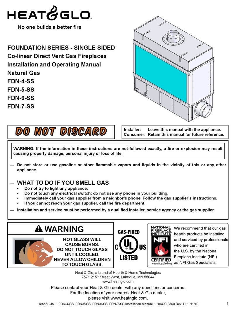 Heat & Glo FOUNDATION Series Installation and operating manual