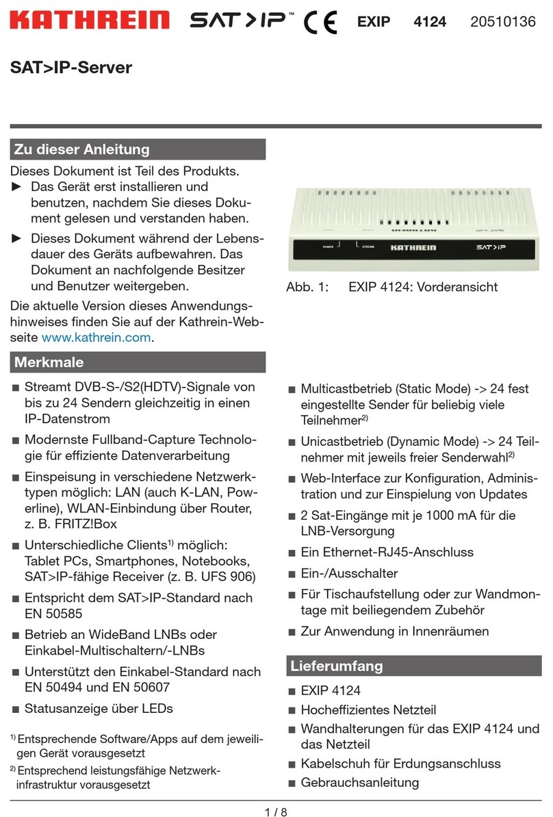 Kathrein EXIP 4124 manual