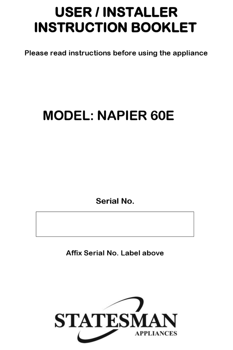 STATESMAN Napier 60E User/Installer Instruction Booklet