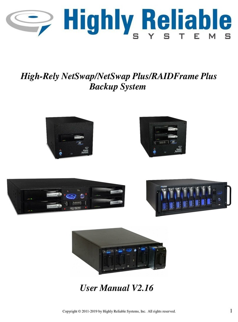 Highly Reliable SYSTEMS High-Rely NetSwap user manual Highly Reliable SYSTEMS High-Rely NetSwap user manual
