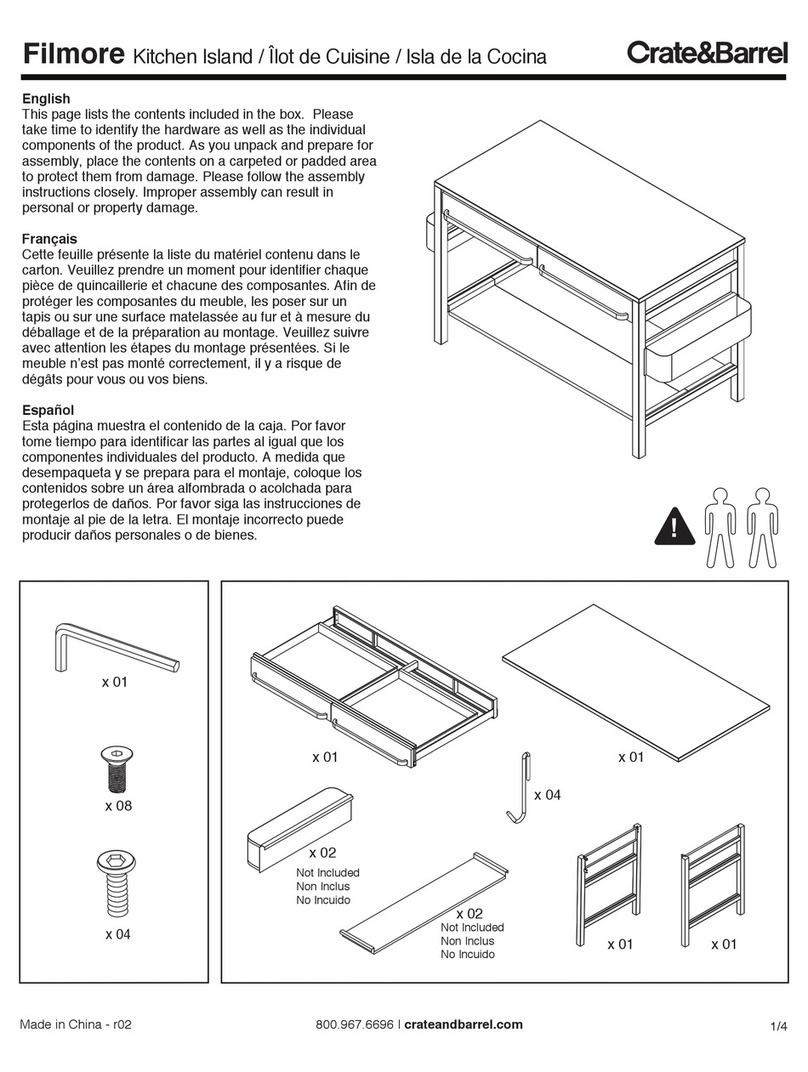 Crate&Barrel Filmore User manual Crate&Barrel Filmore User manual