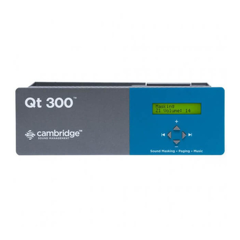 Biamp Cambridge Qt 300 Installation and operation guide
