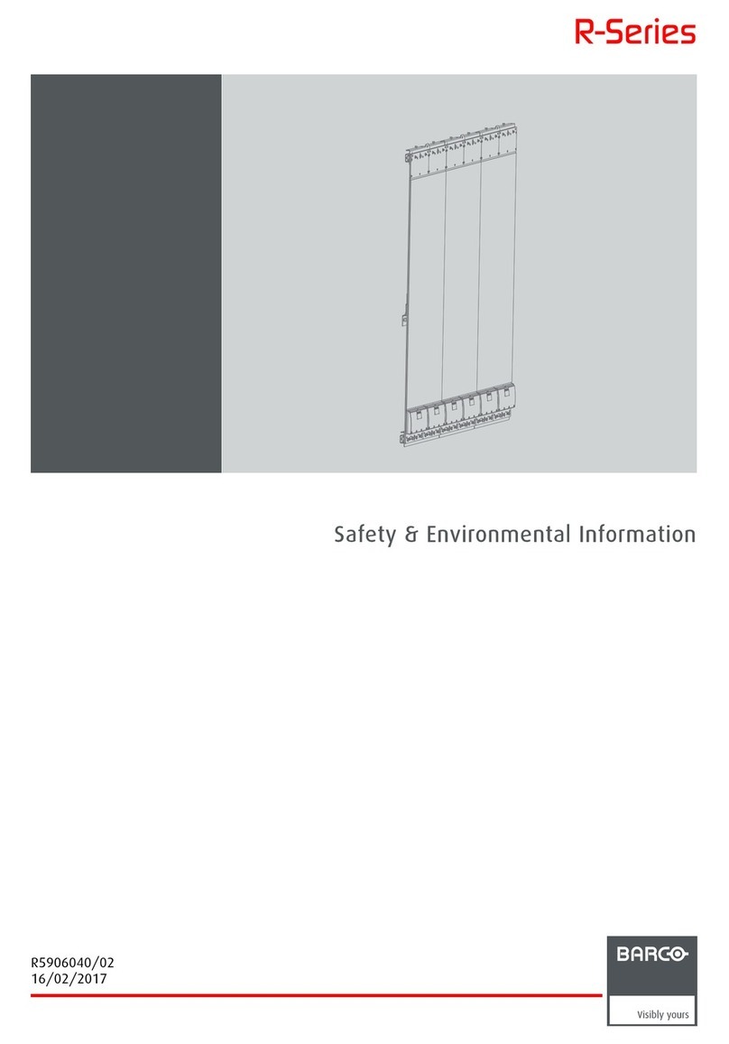 Barco R Series Owner's manual