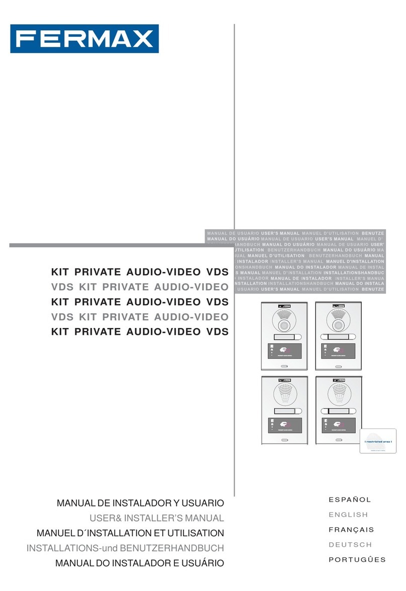 Fermax CITY PRIVATE VIDEO DIGITAL KIT 1 Line Instruction Manual