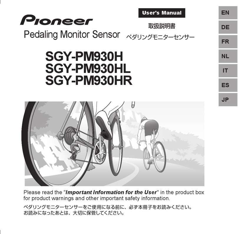 Pioneer SGY-PM930H user manual
